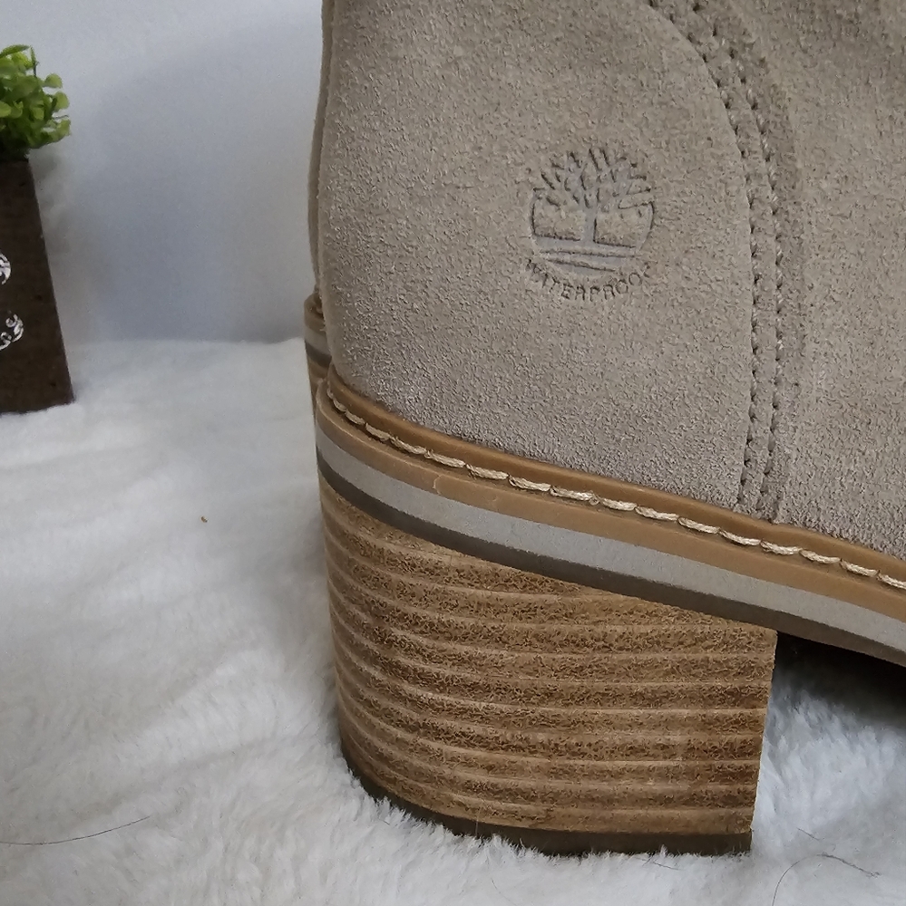 Timberland Womens Sienna Suede High Waterproof Mid Faux Fur Lined Lug Heel Boot - Picture 6 of 16